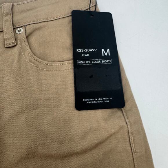 NWT American Bazi Tan Color High rise shorts - Picture 5 of 5